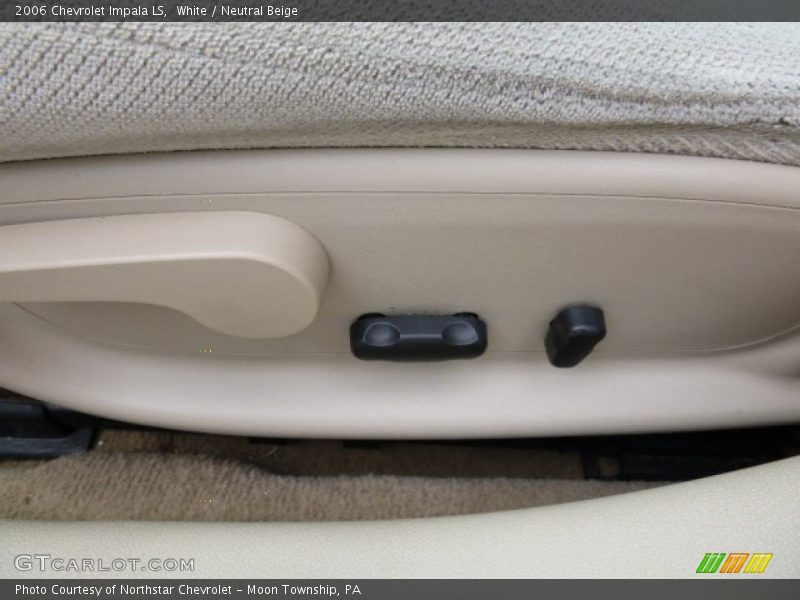 White / Neutral Beige 2006 Chevrolet Impala LS