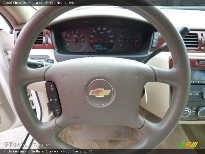 White / Neutral Beige 2006 Chevrolet Impala LS