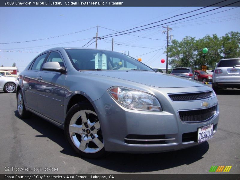 Golden Pewter Metallic / Titanium 2009 Chevrolet Malibu LT Sedan