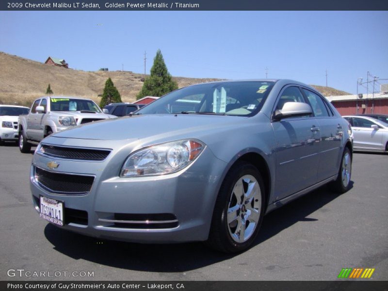 Golden Pewter Metallic / Titanium 2009 Chevrolet Malibu LT Sedan
