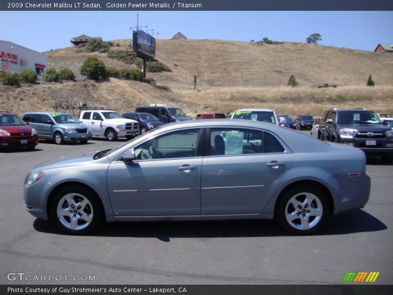 Golden Pewter Metallic / Titanium 2009 Chevrolet Malibu LT Sedan
