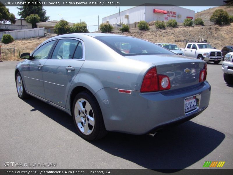 Golden Pewter Metallic / Titanium 2009 Chevrolet Malibu LT Sedan