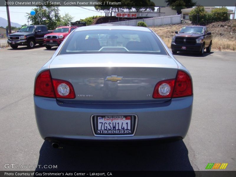 Golden Pewter Metallic / Titanium 2009 Chevrolet Malibu LT Sedan