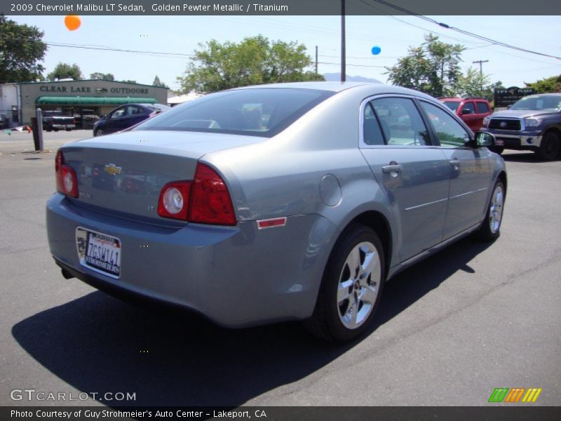 Golden Pewter Metallic / Titanium 2009 Chevrolet Malibu LT Sedan