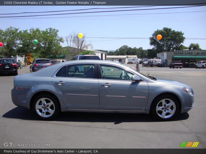 Golden Pewter Metallic / Titanium 2009 Chevrolet Malibu LT Sedan