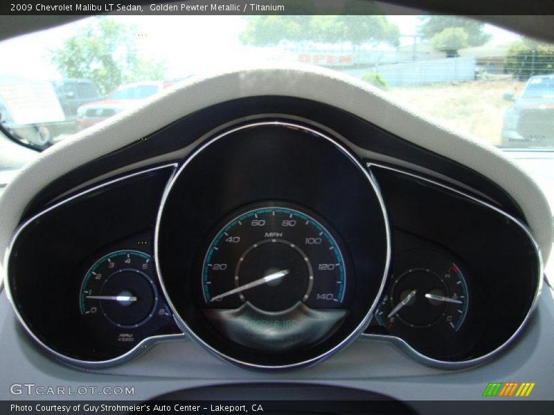Golden Pewter Metallic / Titanium 2009 Chevrolet Malibu LT Sedan