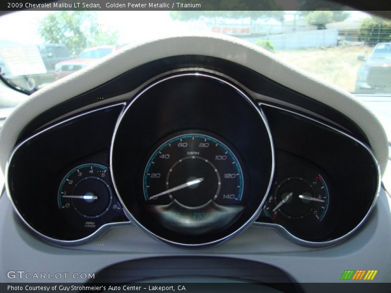 Golden Pewter Metallic / Titanium 2009 Chevrolet Malibu LT Sedan