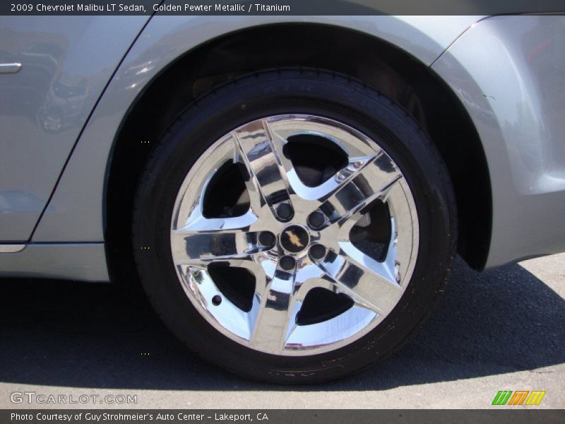 Golden Pewter Metallic / Titanium 2009 Chevrolet Malibu LT Sedan