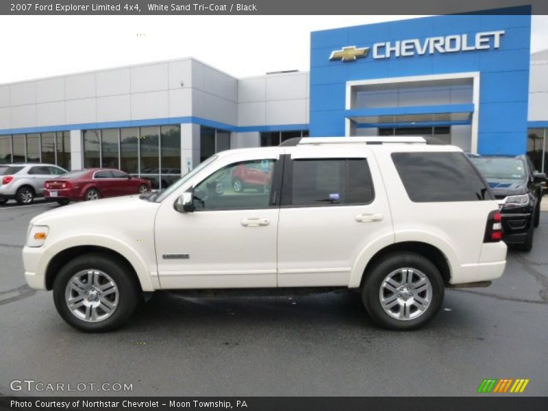 White Sand Tri-Coat / Black 2007 Ford Explorer Limited 4x4