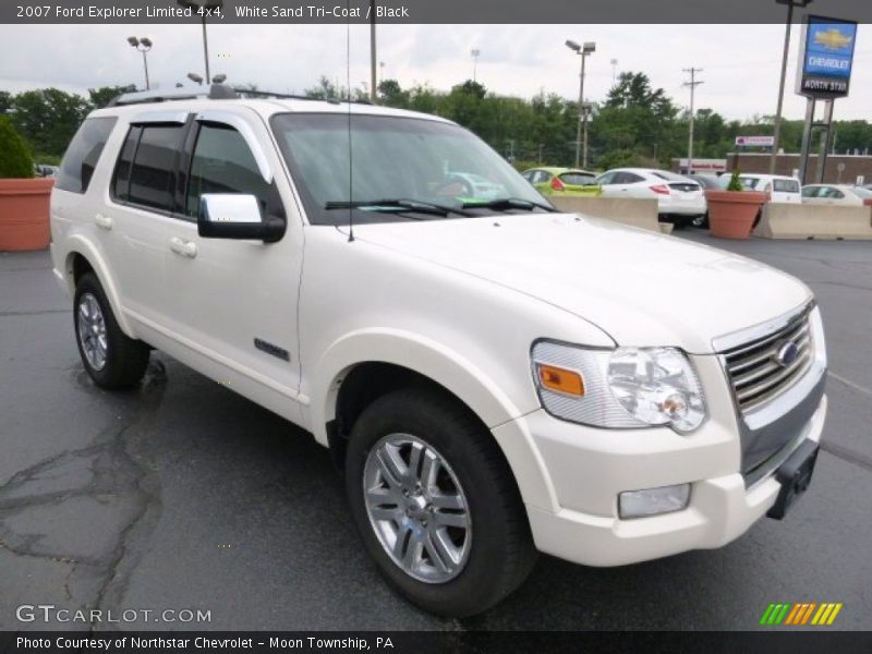 White Sand Tri-Coat / Black 2007 Ford Explorer Limited 4x4