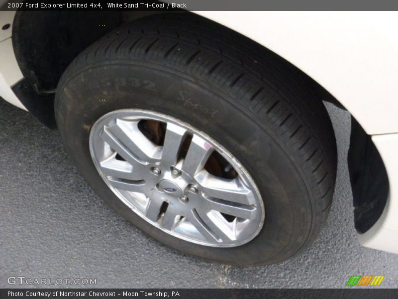White Sand Tri-Coat / Black 2007 Ford Explorer Limited 4x4