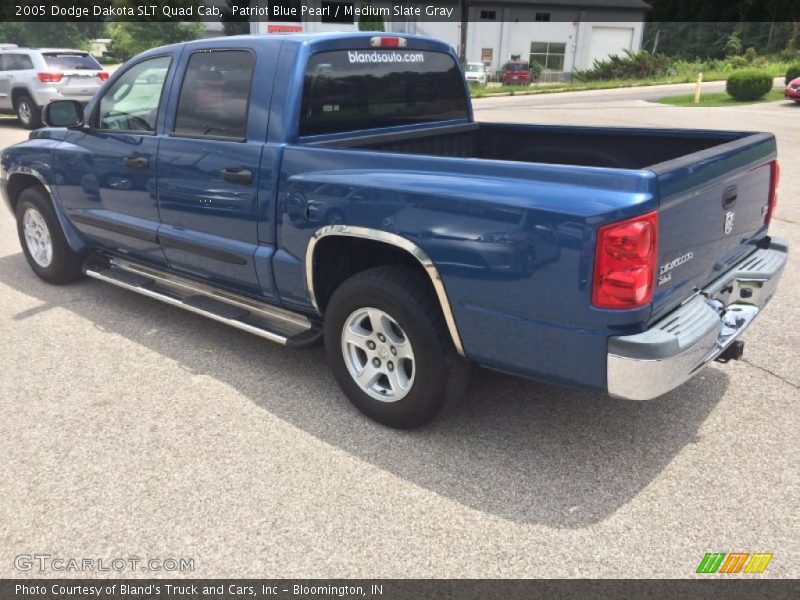 Patriot Blue Pearl / Medium Slate Gray 2005 Dodge Dakota SLT Quad Cab