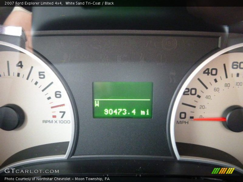 White Sand Tri-Coat / Black 2007 Ford Explorer Limited 4x4