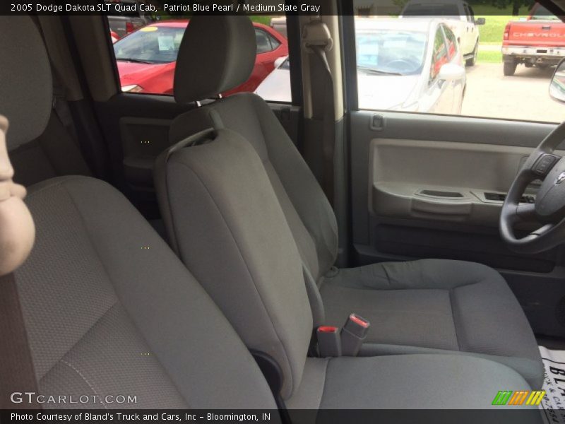 Patriot Blue Pearl / Medium Slate Gray 2005 Dodge Dakota SLT Quad Cab