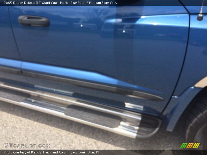Patriot Blue Pearl / Medium Slate Gray 2005 Dodge Dakota SLT Quad Cab