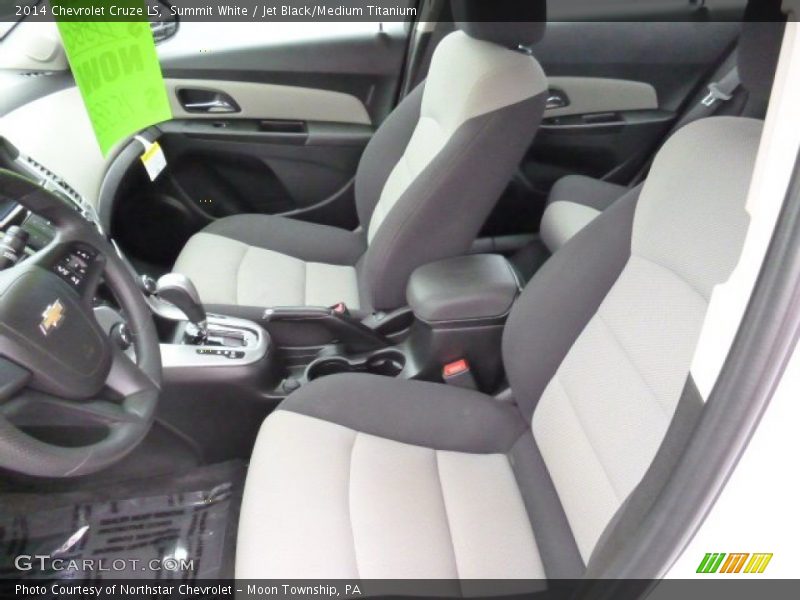 Summit White / Jet Black/Medium Titanium 2014 Chevrolet Cruze LS