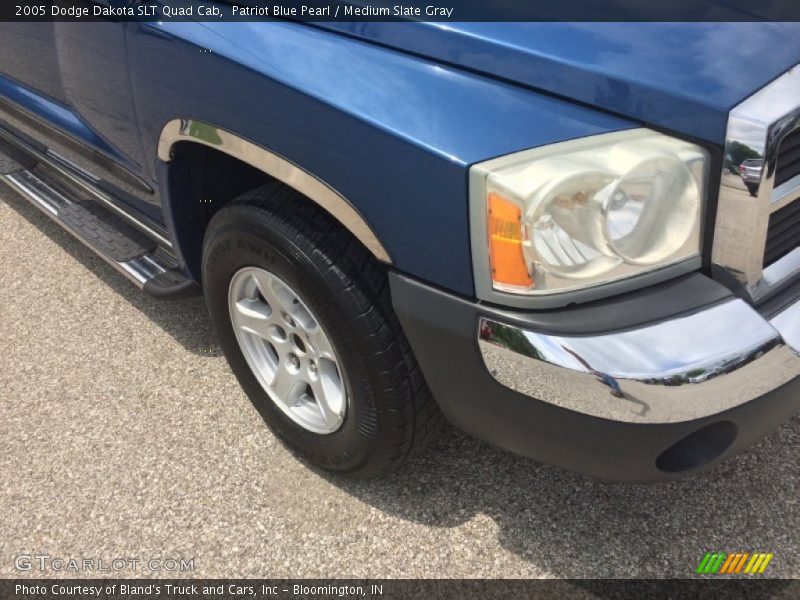 Patriot Blue Pearl / Medium Slate Gray 2005 Dodge Dakota SLT Quad Cab