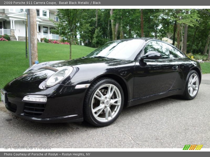 Basalt Black Metallic / Black 2009 Porsche 911 Carrera Coupe