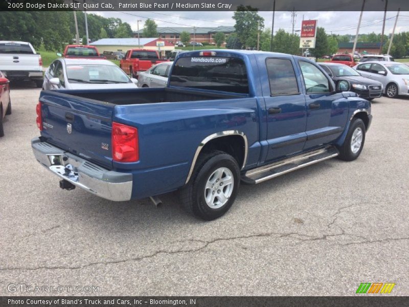 Patriot Blue Pearl / Medium Slate Gray 2005 Dodge Dakota SLT Quad Cab