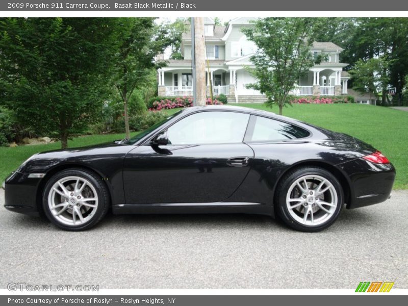 Basalt Black Metallic / Black 2009 Porsche 911 Carrera Coupe