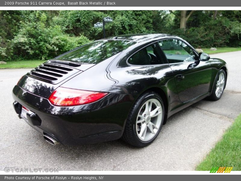 Basalt Black Metallic / Black 2009 Porsche 911 Carrera Coupe