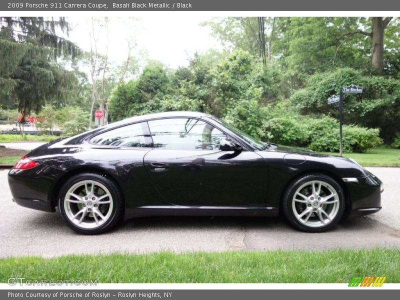 Basalt Black Metallic / Black 2009 Porsche 911 Carrera Coupe