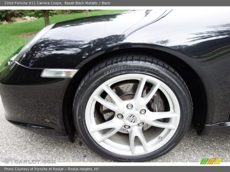 Basalt Black Metallic / Black 2009 Porsche 911 Carrera Coupe