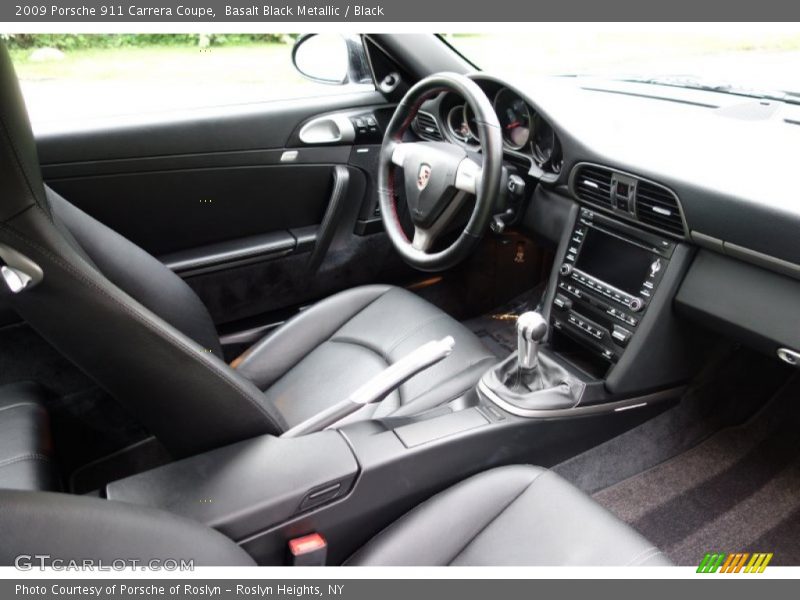 Basalt Black Metallic / Black 2009 Porsche 911 Carrera Coupe