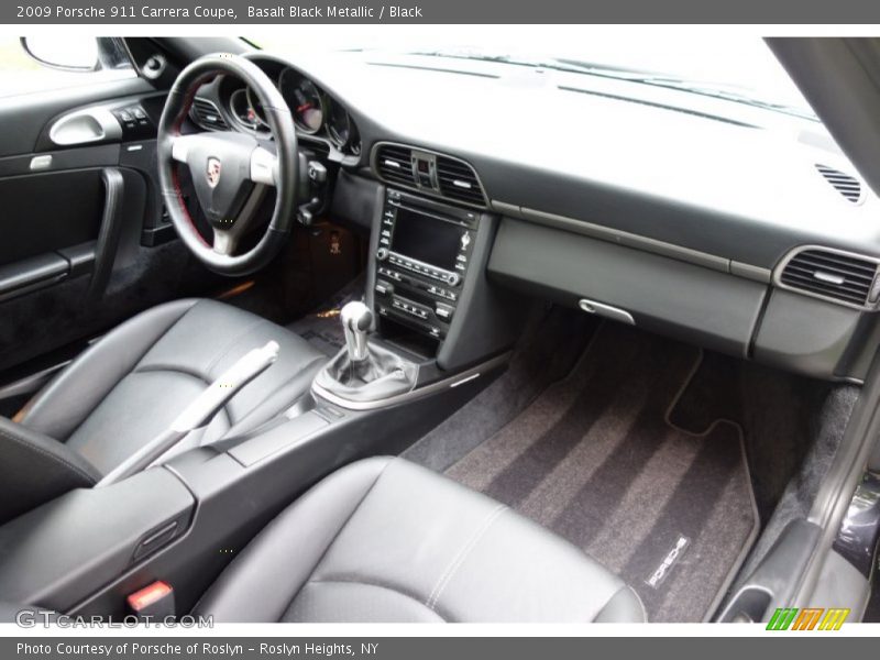 Basalt Black Metallic / Black 2009 Porsche 911 Carrera Coupe