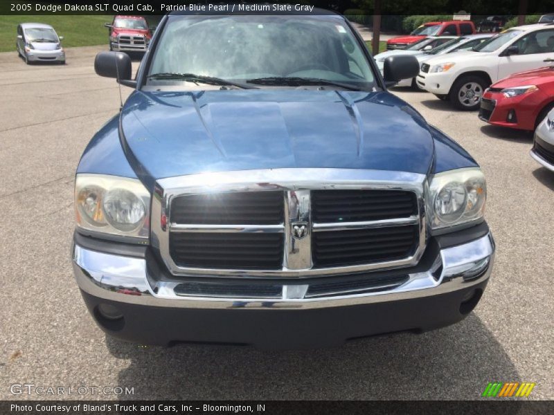 Patriot Blue Pearl / Medium Slate Gray 2005 Dodge Dakota SLT Quad Cab