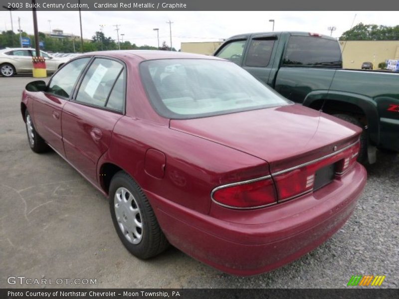 Cardinal Red Metallic / Graphite 2003 Buick Century Custom
