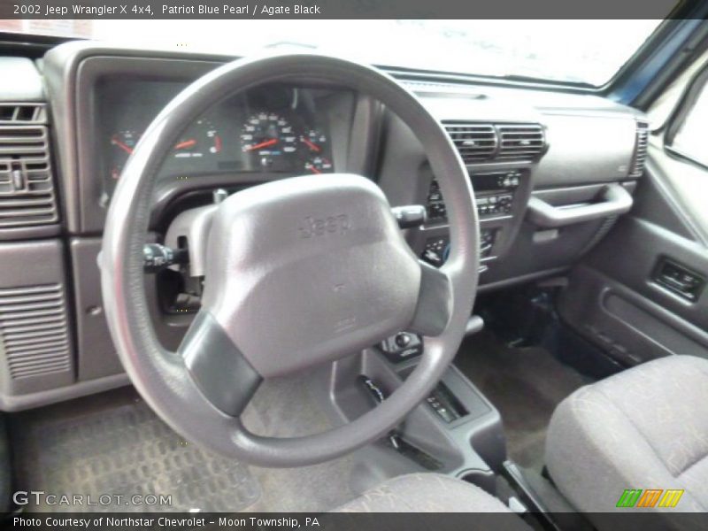 Patriot Blue Pearl / Agate Black 2002 Jeep Wrangler X 4x4