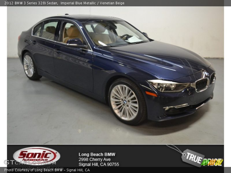 Imperial Blue Metallic / Venetian Beige 2012 BMW 3 Series 328i Sedan