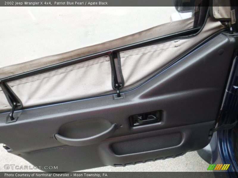 Patriot Blue Pearl / Agate Black 2002 Jeep Wrangler X 4x4