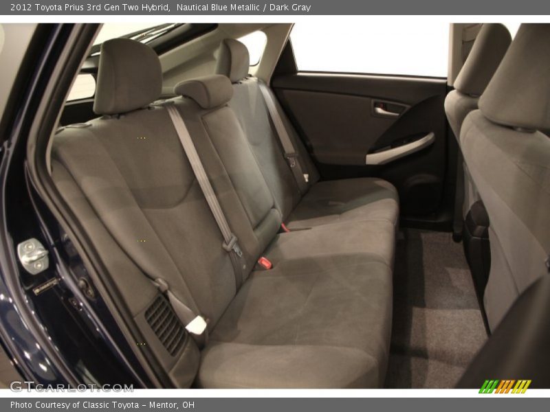Nautical Blue Metallic / Dark Gray 2012 Toyota Prius 3rd Gen Two Hybrid