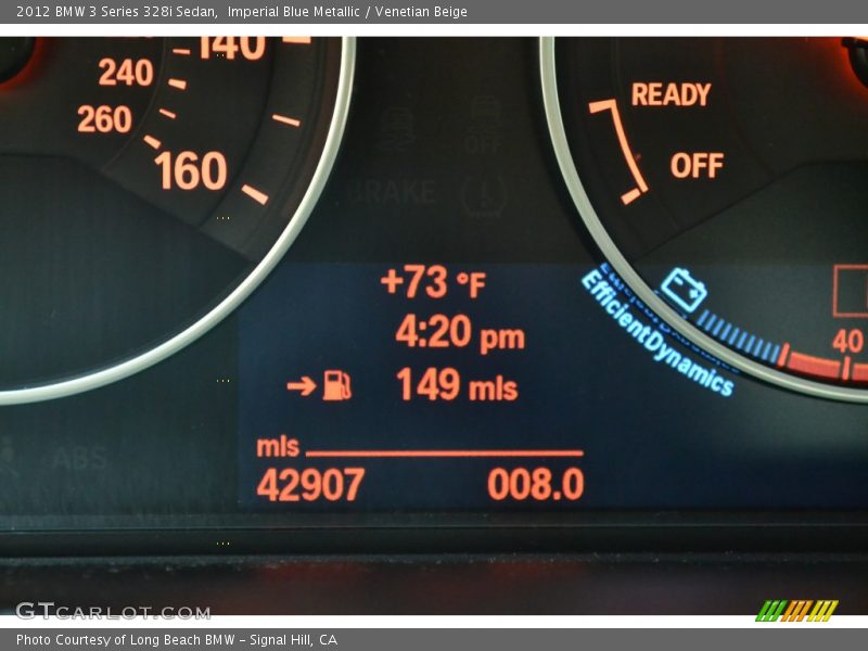 Imperial Blue Metallic / Venetian Beige 2012 BMW 3 Series 328i Sedan