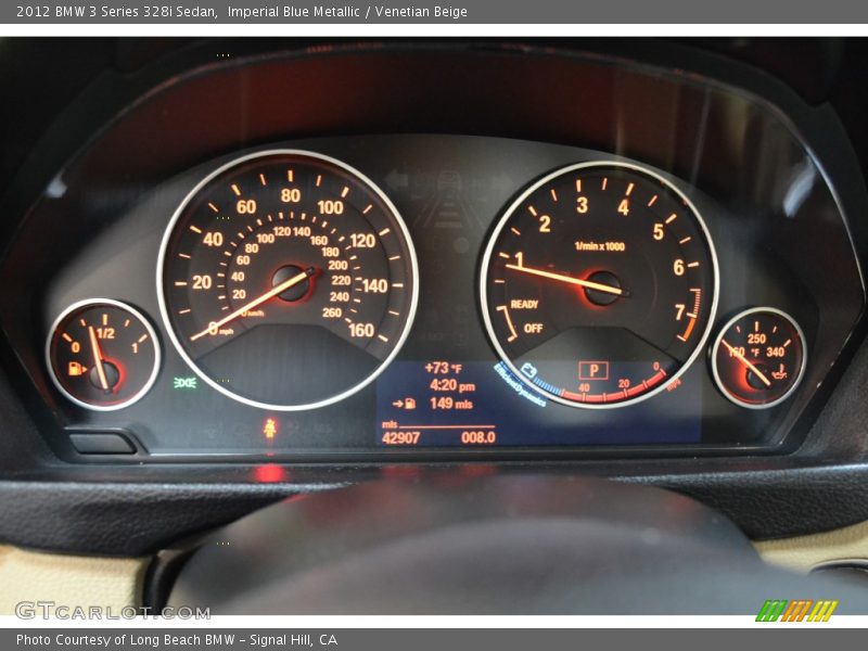 Imperial Blue Metallic / Venetian Beige 2012 BMW 3 Series 328i Sedan