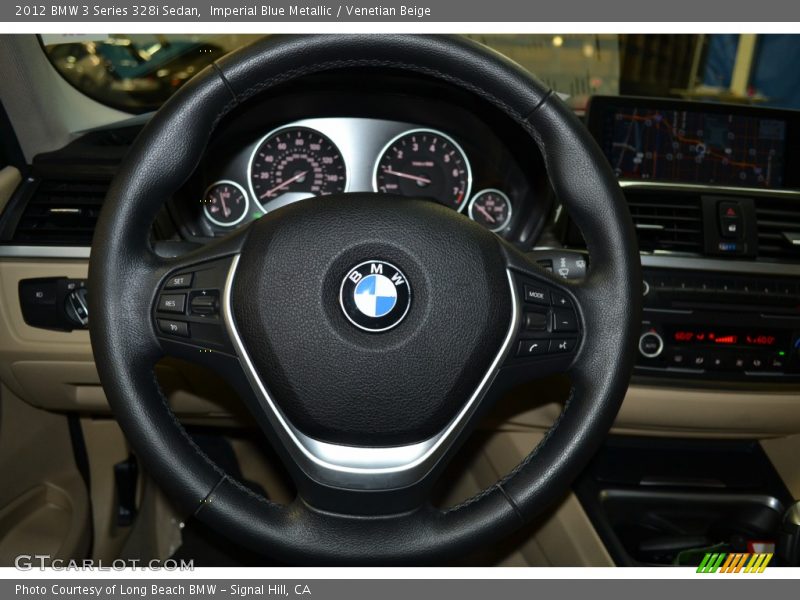 Imperial Blue Metallic / Venetian Beige 2012 BMW 3 Series 328i Sedan