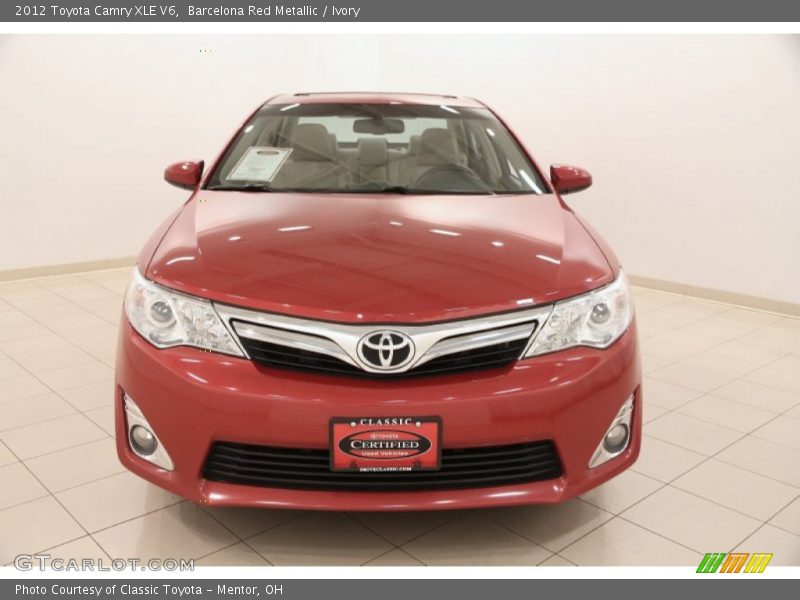 Barcelona Red Metallic / Ivory 2012 Toyota Camry XLE V6