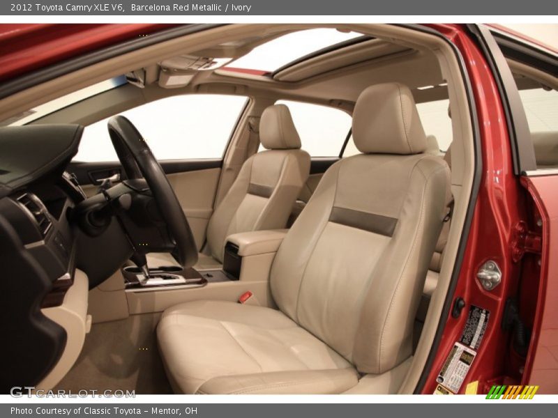 Barcelona Red Metallic / Ivory 2012 Toyota Camry XLE V6