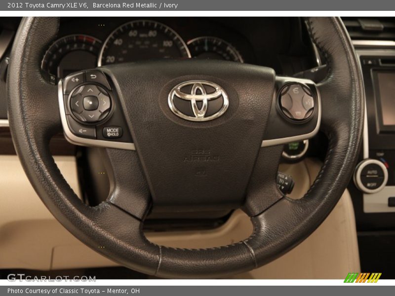 Barcelona Red Metallic / Ivory 2012 Toyota Camry XLE V6