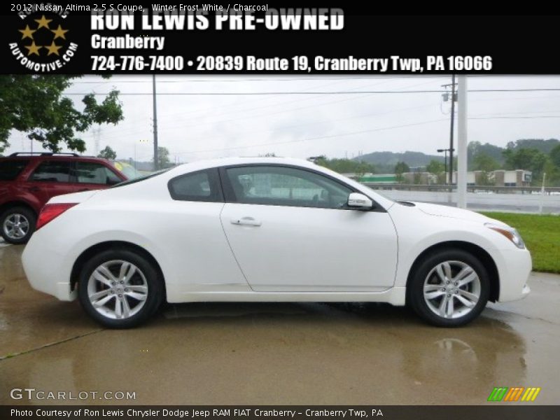 Winter Frost White / Charcoal 2012 Nissan Altima 2.5 S Coupe
