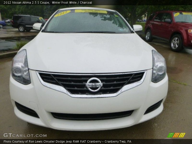 Winter Frost White / Charcoal 2012 Nissan Altima 2.5 S Coupe