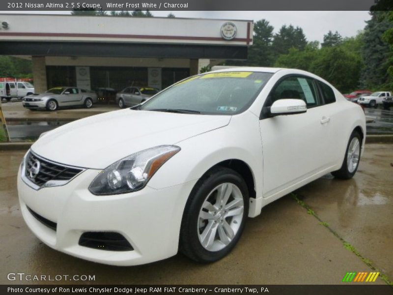Winter Frost White / Charcoal 2012 Nissan Altima 2.5 S Coupe