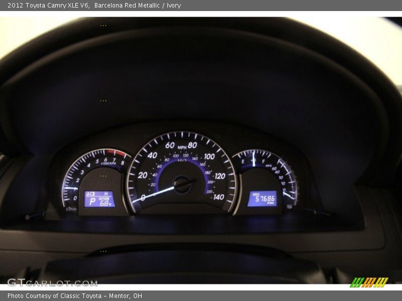 Barcelona Red Metallic / Ivory 2012 Toyota Camry XLE V6