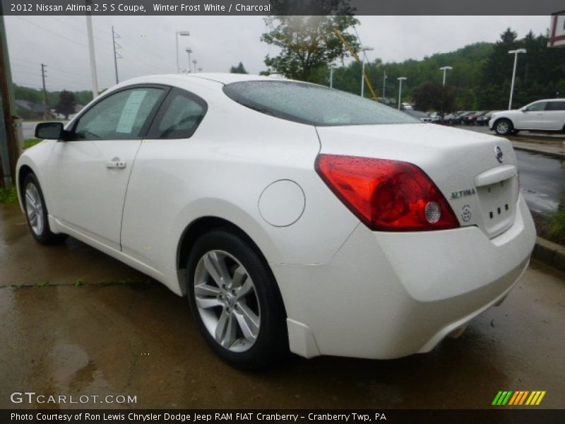 Winter Frost White / Charcoal 2012 Nissan Altima 2.5 S Coupe