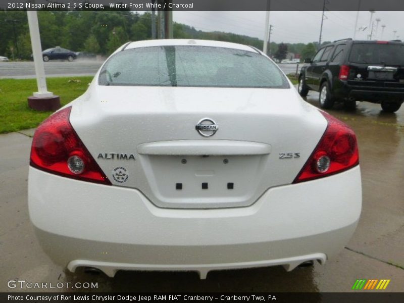Winter Frost White / Charcoal 2012 Nissan Altima 2.5 S Coupe