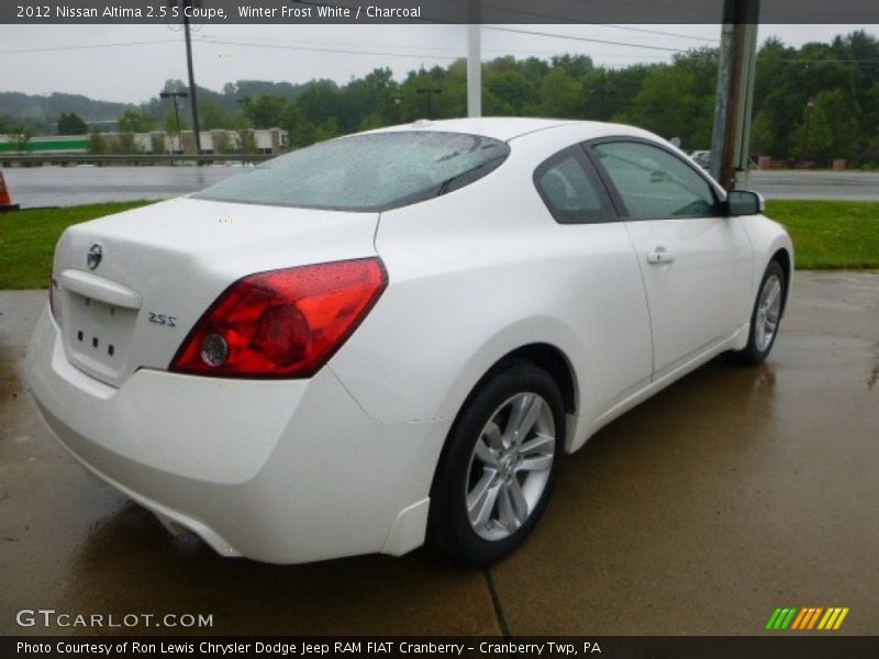 Winter Frost White / Charcoal 2012 Nissan Altima 2.5 S Coupe