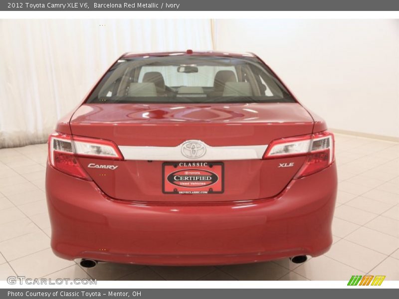 Barcelona Red Metallic / Ivory 2012 Toyota Camry XLE V6