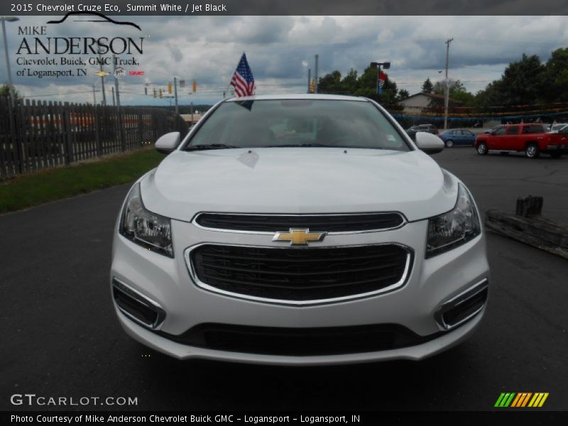 Summit White / Jet Black 2015 Chevrolet Cruze Eco